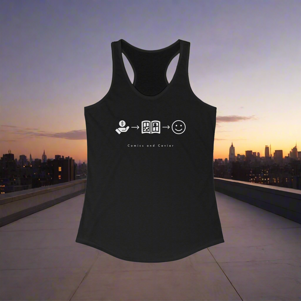 Women’s Money Comic Happy Tank