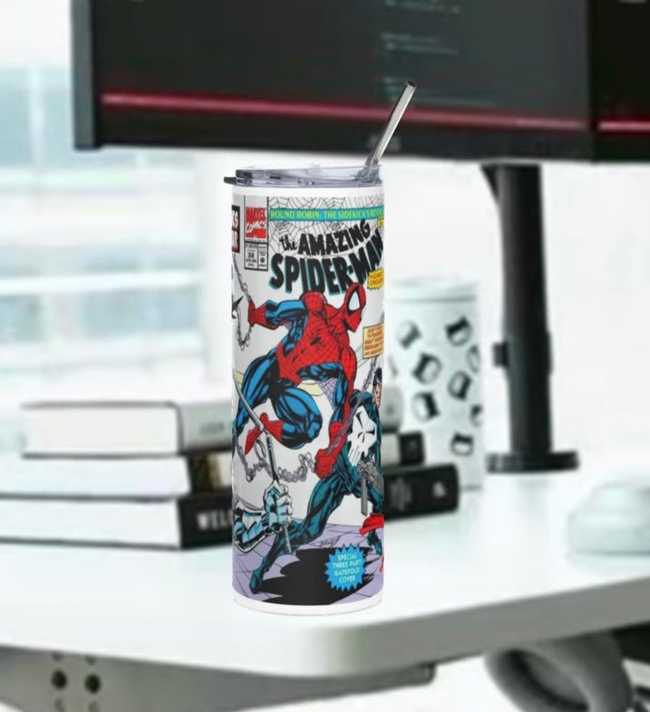 90’s Spiderman & Friends Stainless steel tumbler