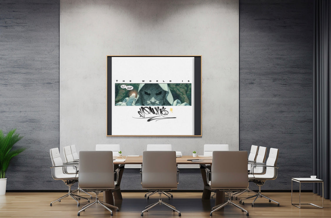 DOoMed The World is YouRs Canvas print