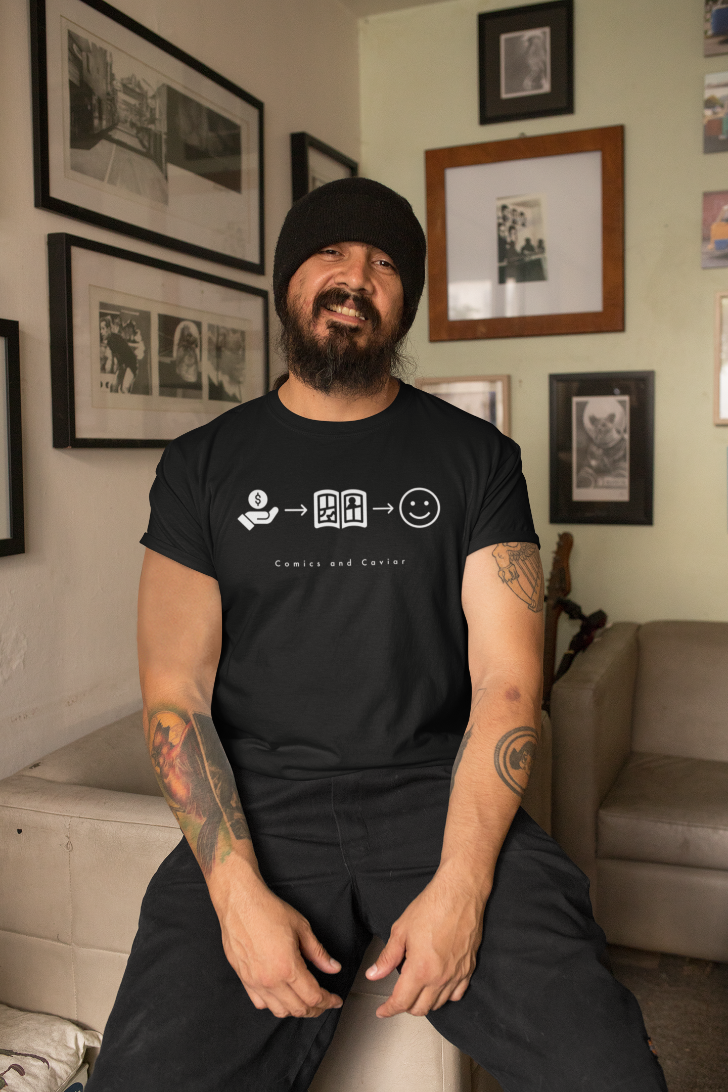 Money•Comics•Happy Modern Tee •