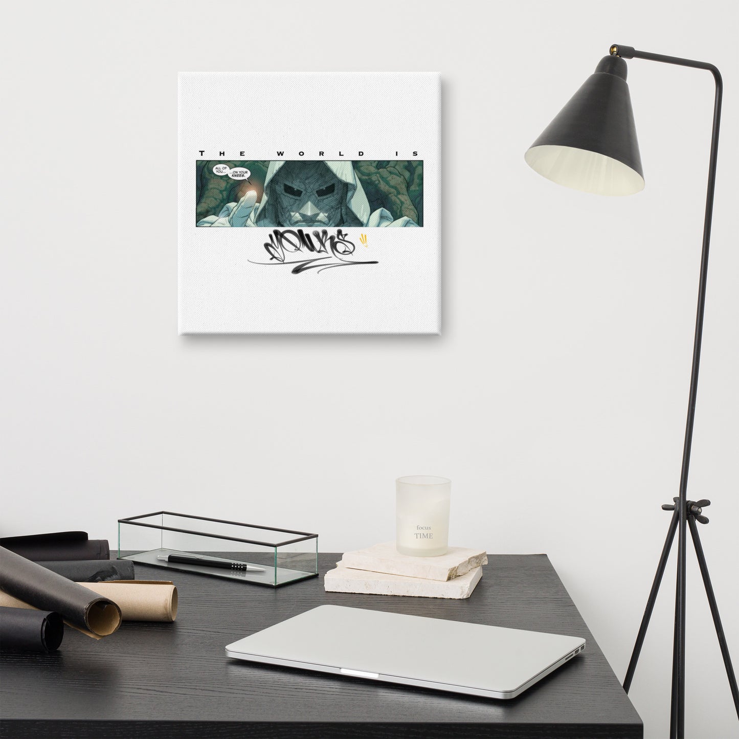 DOoMed The World is YouRs Canvas print
