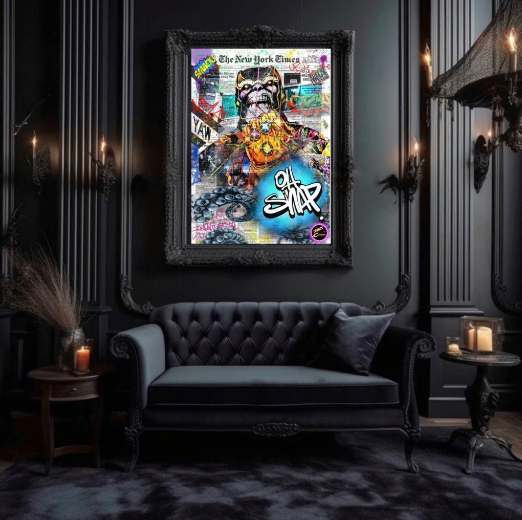 Canvas Thanos “Oh Snap” Print