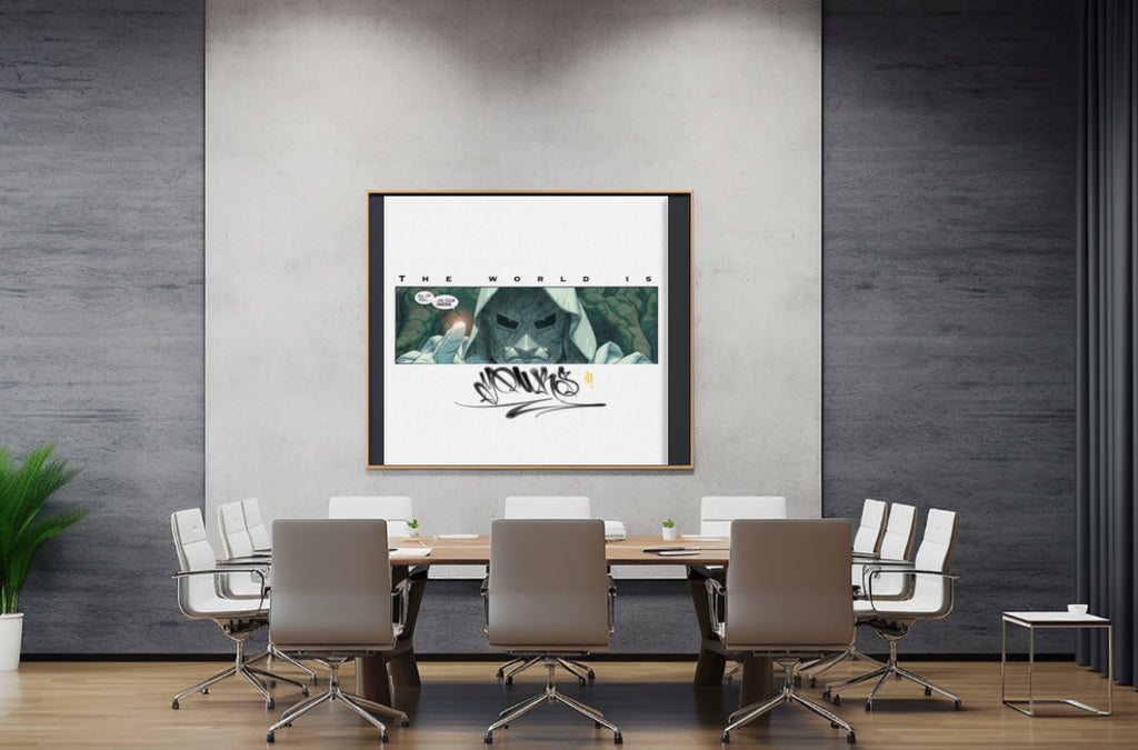 DOoMed The World is YouRs Canvas print
