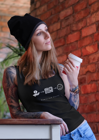Women’s Money Comic Happy Tank
