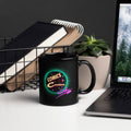 Comics and Caviar Black Glossy Mug