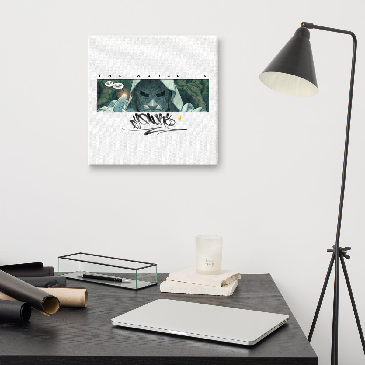 DOoMed The World is YouRs Canvas print