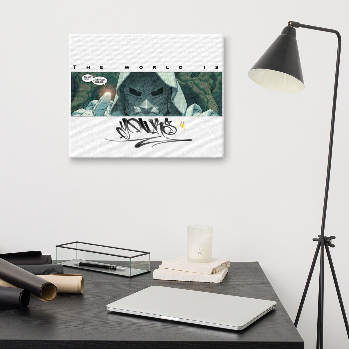 DOoMed The World is YouRs Canvas print